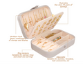 Sparkly White Jewellery Case / Leather view 3