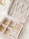 Travel Jewellery Cases - Pearly Pink view 1