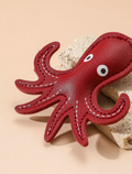 Leather Octopus Bag Charm / Leather view 3