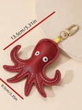 Leather Octopus Bag Charm / Leather view 4