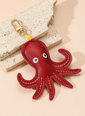 Leather Octopus Bag Charm / Leather view 1