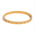 Carrie Heart Crystal Bangle view 1