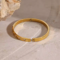 Carrie Heart Crystal Bangle view 5