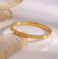 Carrie Heart Crystal Bangle view 3