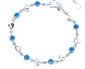 Hazel Blue Heart Bracelet view 1