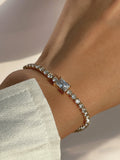 Melissa Zircon Diamond Bracelet / 18K Gold Plated view 1