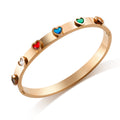 Rose Gold Indiana Heart Charm Bracelet / Stainless Steel view 1