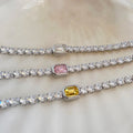 Charlotte Zircon Diamond Bracelets / Stainless Steel view 6