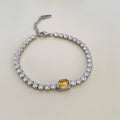Charlotte Zircon Diamond Bracelets / Stainless Steel view 10