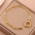 Ava Luxe Paperclip Chain Bracelet view 4