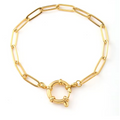 Ava Luxe Paperclip Chain Bracelet view 1