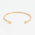 Barcelona Gold Adjustable Bangle view 1