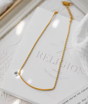 Danni Summer Beaded Anklet / 18k Gold Plated - Nina Kane Jewellery