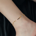 Danni Summer Beaded Anklet / 18k Gold Plated view 4