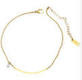 Danni Summer Beaded Anklet / 18k Gold Plated view 5