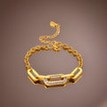 Electra Paperclip Chain Bracelet / Stainless Steel view 3
