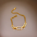 Electra Paperclip Chain Bracelet / Stainless Steel view 6