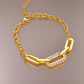 Electra Paperclip Chain Bracelet / Stainless Steel view 2