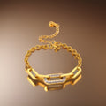 Electra Paperclip Chain Bracelet / Stainless Steel view 1