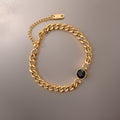 Faro Chunky Cuban Bracelet / 18K Gold Plated view 2