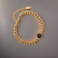 Faro Chunky Cuban Bracelet / 18K Gold Plated view 4