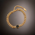 Faro Chunky Cuban Bracelet / 18K Gold Plated view 1