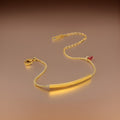 Jodie Red Love Heart Bracelet / Stainless Steel view 3