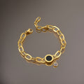 Kellie Roman Numeral Bracelet / 18K Gold Plated view 2