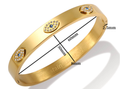 Kiara Evil Eye Bangle / Stainless Steel view 6