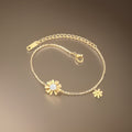 Louise Golden Daisy Bracelet / 18K Gold Plated view 1