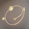 Louise Golden Daisy Bracelet / 18K Gold Plated view 4