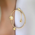 Louise Golden Daisy Bracelet / 18K Gold Plated view 5