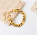 Nicole Chunky Watchband Bracelet / 18K Gold Plated view 3