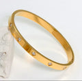 The Diamond Clover Bangle view 3
