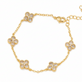 The Diamond Clover Bracelet view 1