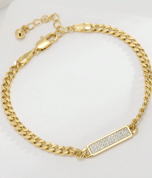 The Glow Getter Bracelet / 18K Gold Plated - Nina Kane Jewellery