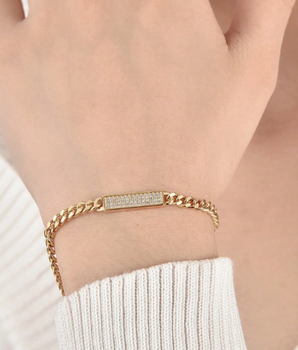 The Glow Getter Bracelet / 18K Gold Plated - Nina Kane Jewellery