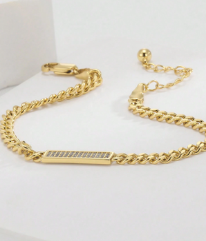 The Glow Getter Bracelet / 18K Gold Plated - Nina Kane Jewellery
