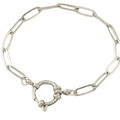 The Paperclip Charm Bracelet view 1