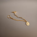Bethany Coin Charm Bracelet / 18K Gold Plated view 7