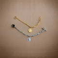 Bethany Coin Charm Bracelet / 18K Gold Plated view 8