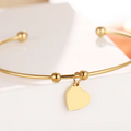 Elaine Personalised Heart Bangles view 4
