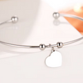 Elaine Personalised Heart Bangles view 5