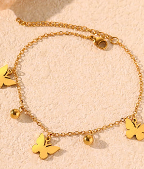 Ireland Butterfly Bracelets / Stainless Steel - Nina Kane Jewellery