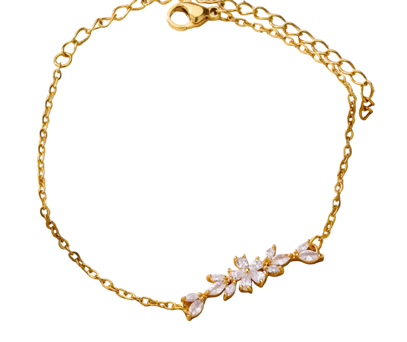 Lyra Crystal Flower Bracelets