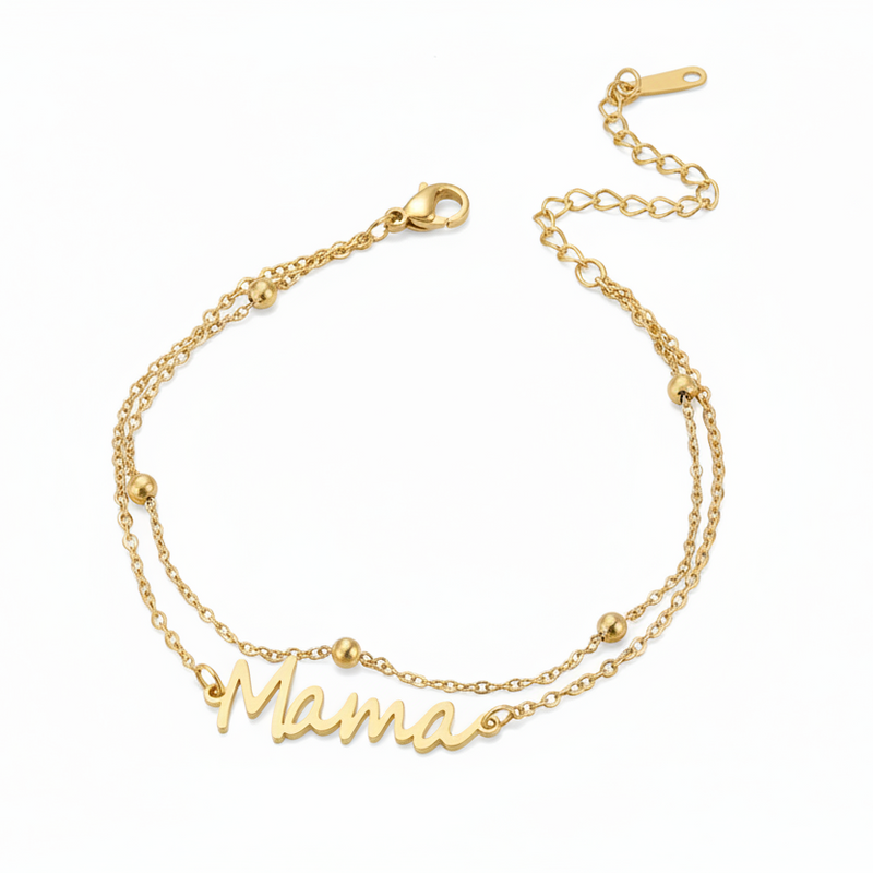 MAMA Double Chain Bracelet