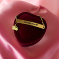 PETITE "Love You Mum" Crown Silder Bracelets / 18K Gold Plated view 2