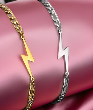Priya Lightening Bracelets / Stainless Steel - Nina Kane Jewellery