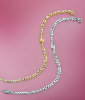 Priya Lightening Bracelets / Stainless Steel - Nina Kane Jewellery