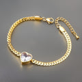 JoJo Chunky Heart Bracelets / 18K Gold Plated view 1